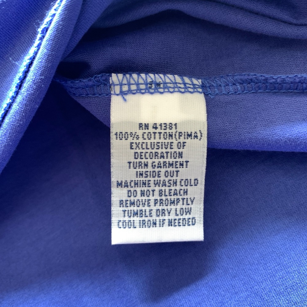 NWT Polo Golf Ralph‎ Lauren Men's L Blue Vintage Lisle Pima Cotton Polo Shirt - Picture 9 of 10